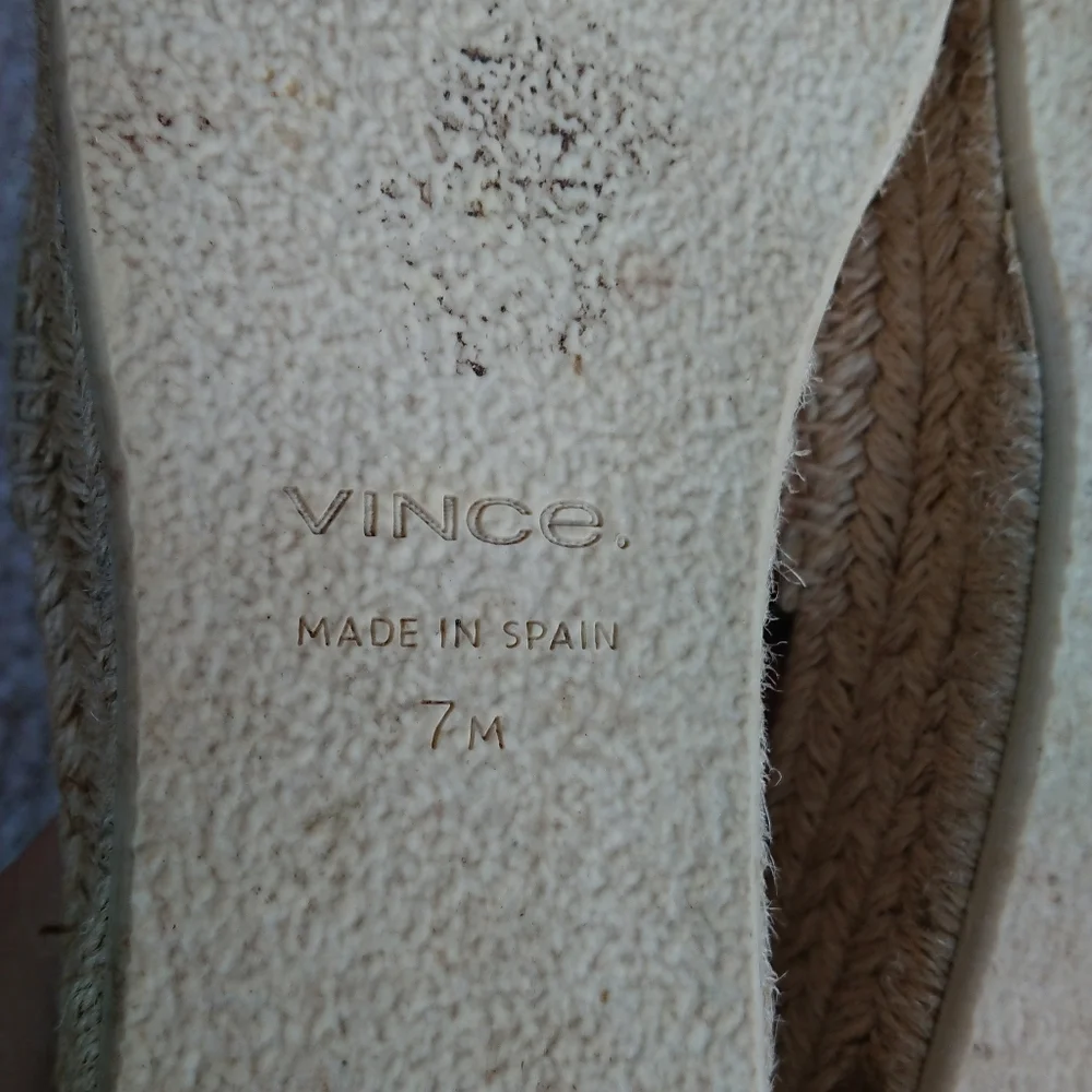 Vince Jesse suede slip-on platform sandals size 7